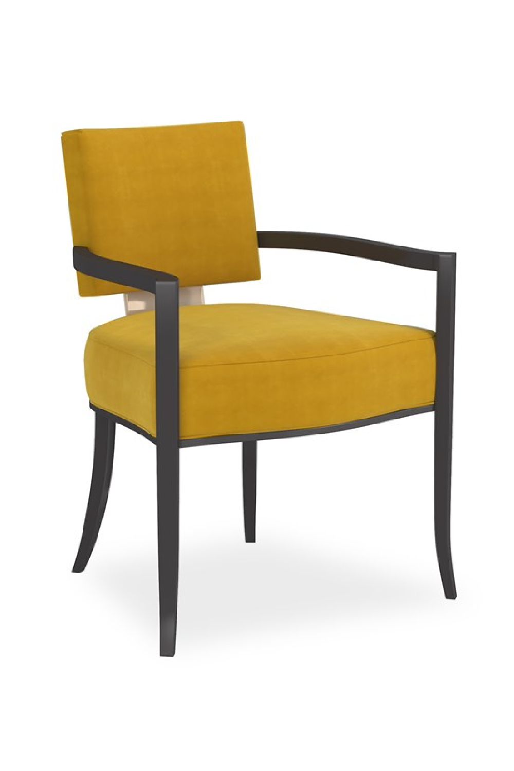 Luxury Square Back Fabric Modern Dining Chair European Style for Villa