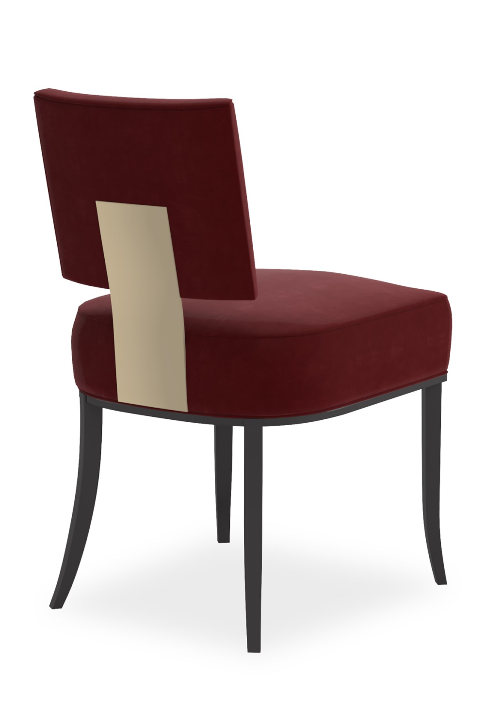 Luxury Square Back Fabric Modern Dining Chair European Style for Villa