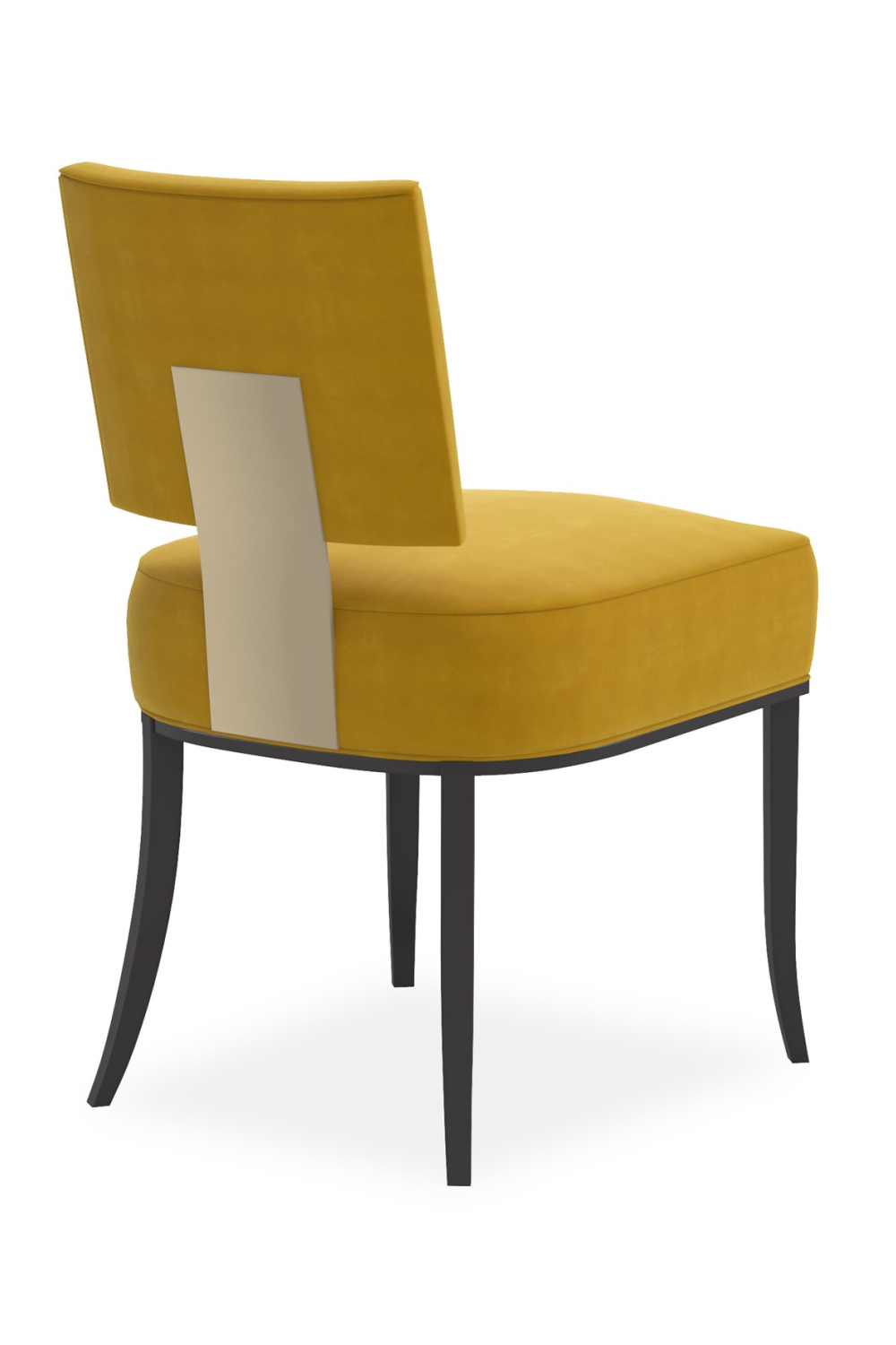 Luxury Square Back Fabric Modern Dining Chair European Style for Villa
