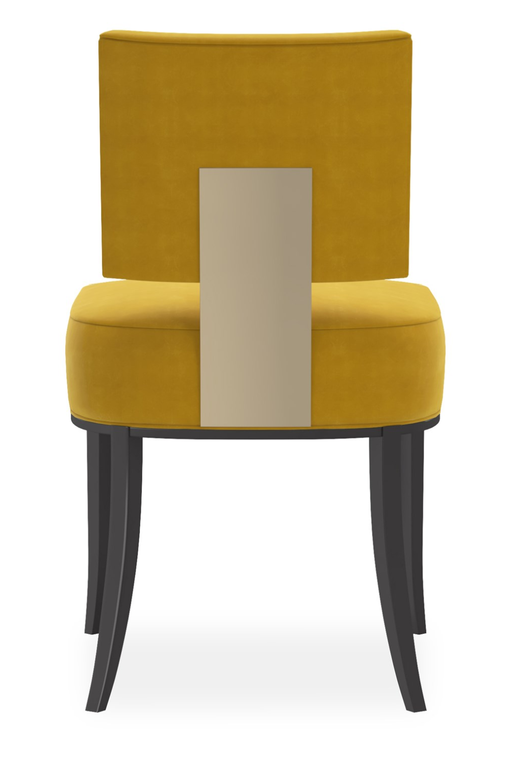 Luxury Square Back Fabric Modern Dining Chair European Style for Villa