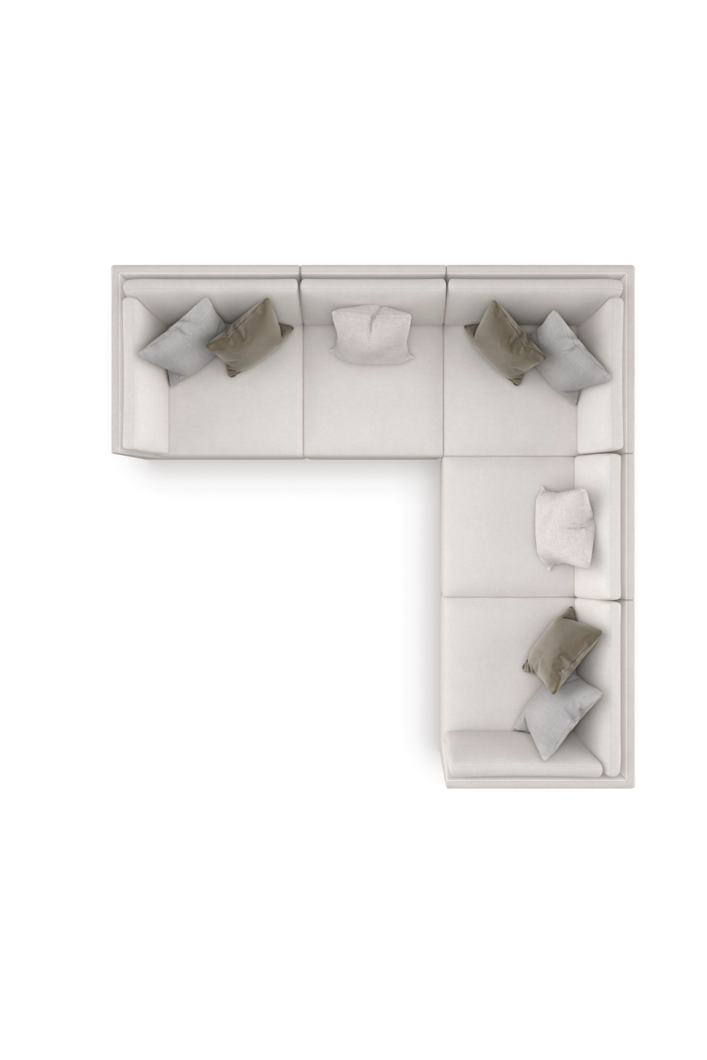 Luxury Chenille Modular Sofa Modern Italian Style for Villa