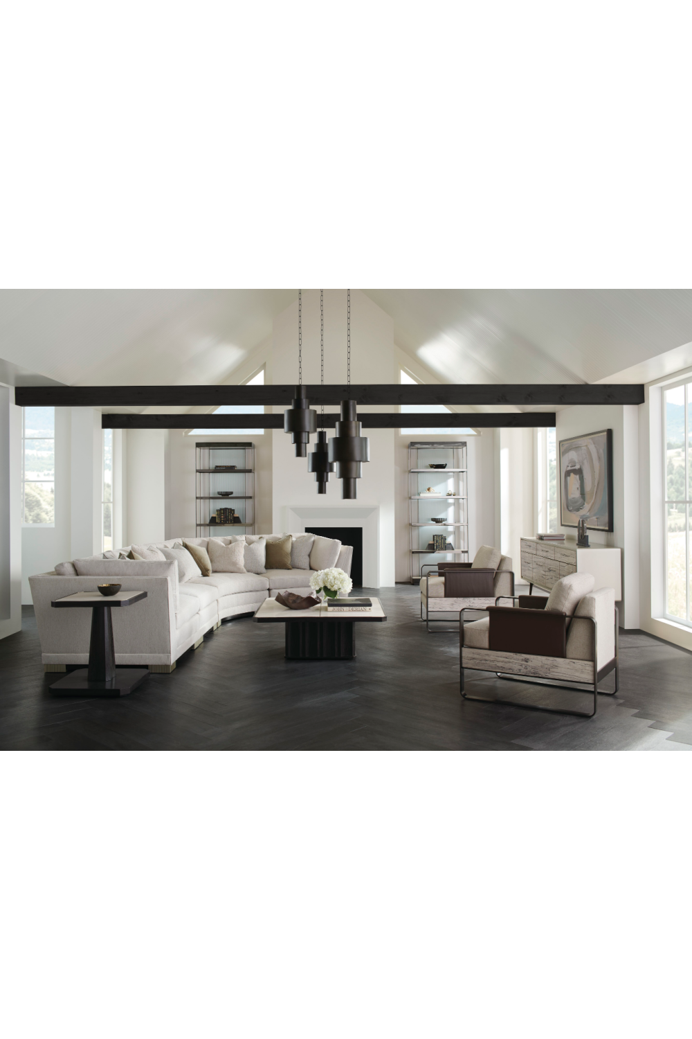 Luxury Chenille Modular Sofa Modern Italian Style for Villa