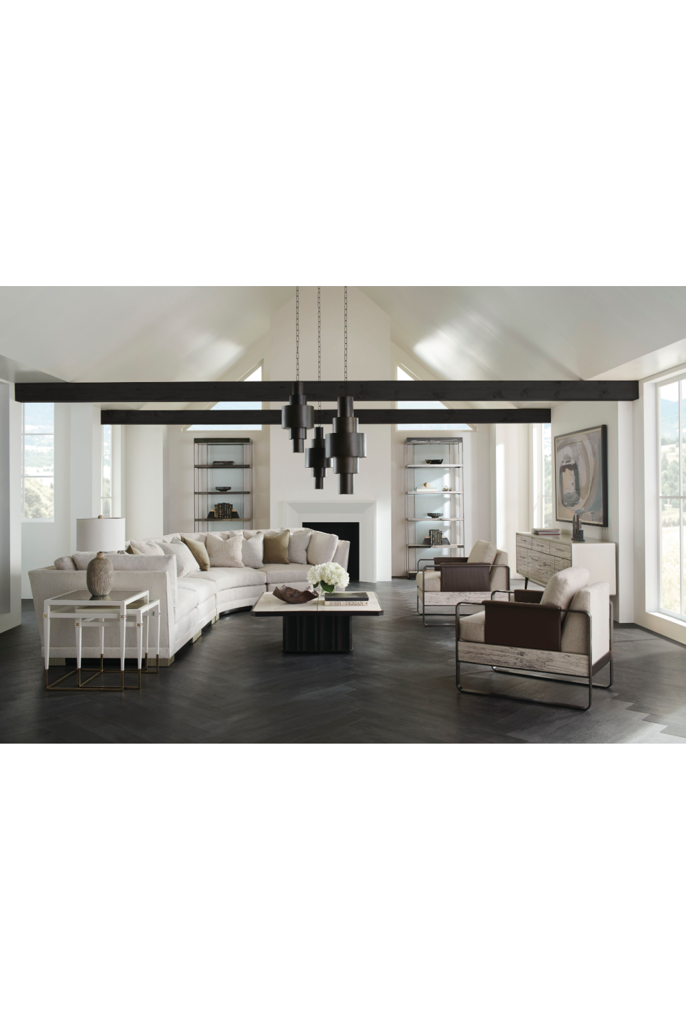 Luxury Chenille Modular Sofa Modern Italian Style for Villa