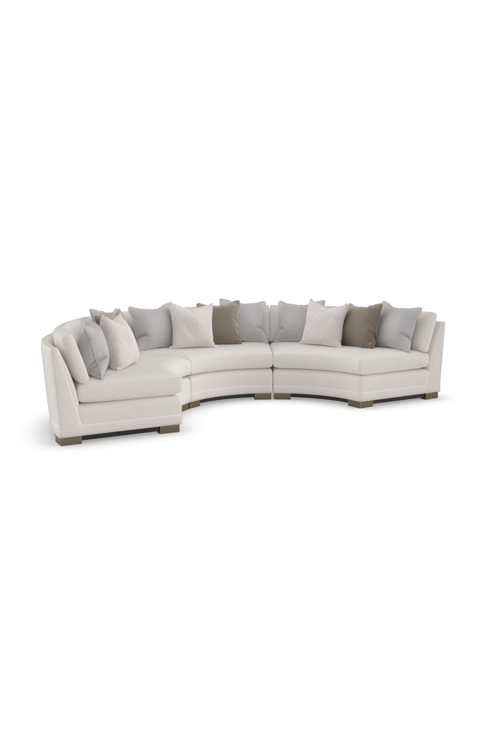 Luxury Chenille Modular Sofa Modern Italian Style for Villa