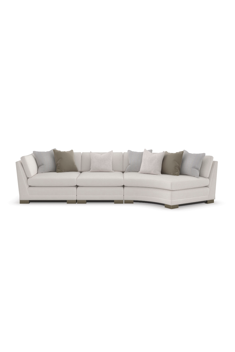 Luxury Chenille Modular Sofa Modern Italian Style for Villa
