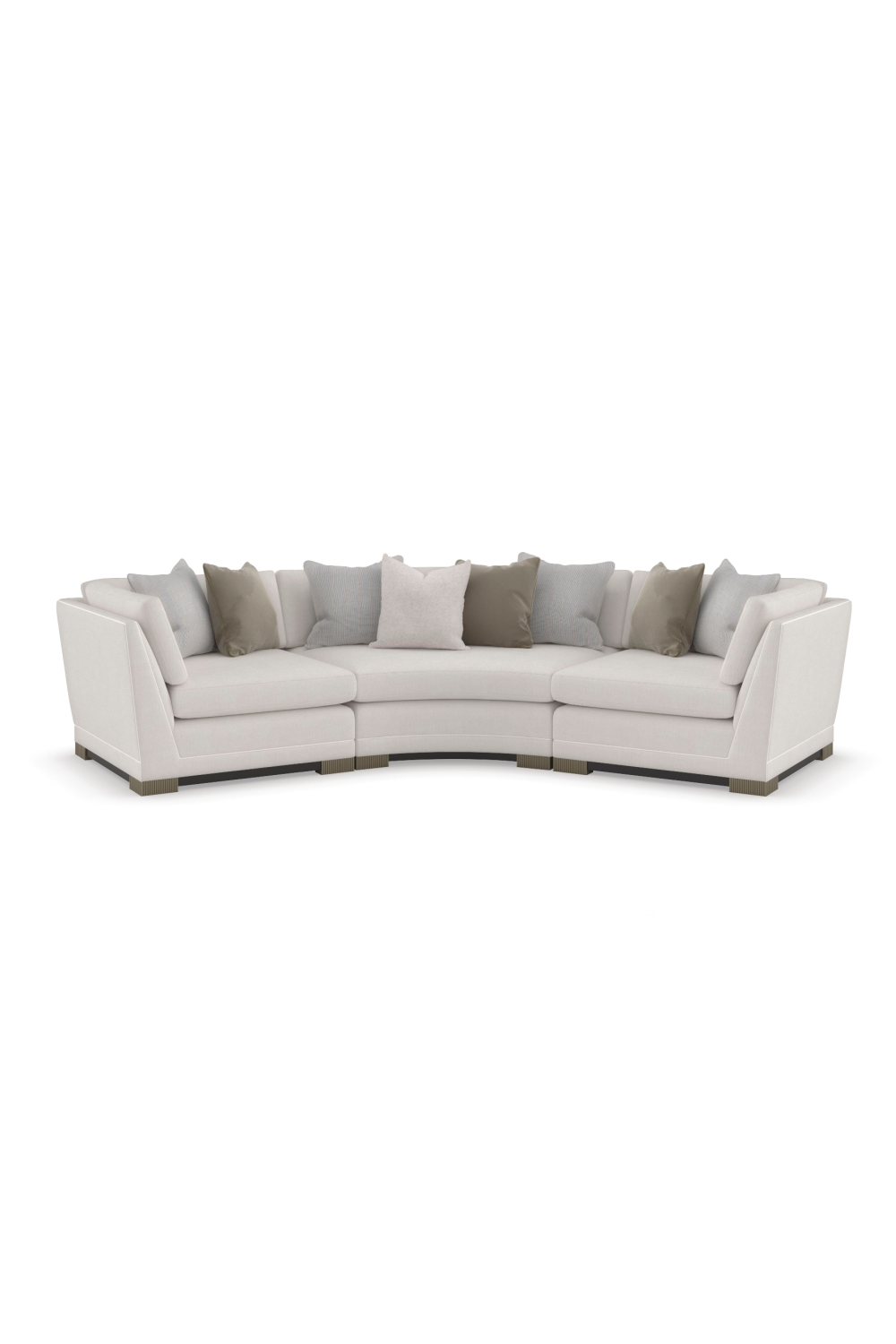 Luxury Chenille Modular Sofa Modern Italian Style for Villa
