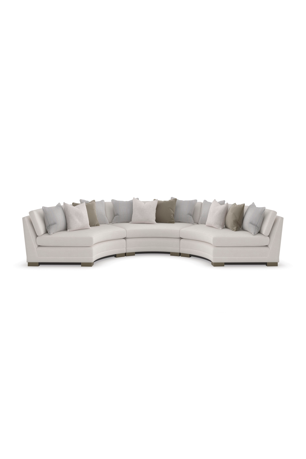Luxury Chenille Modular Sofa Modern Italian Style for Villa