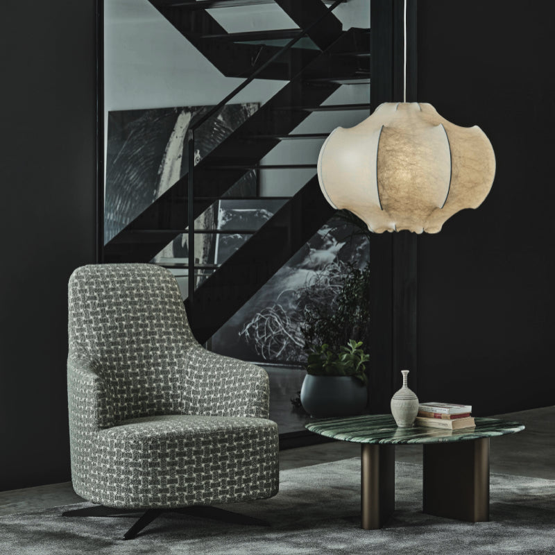 Luxury Copine Swivel Armchair Modern Italian Style for Villa