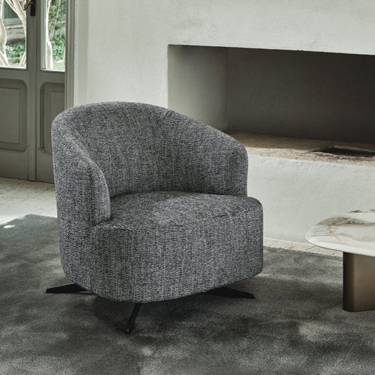 Luxury Copine Swivel Armchair Modern Italian Style for Villa