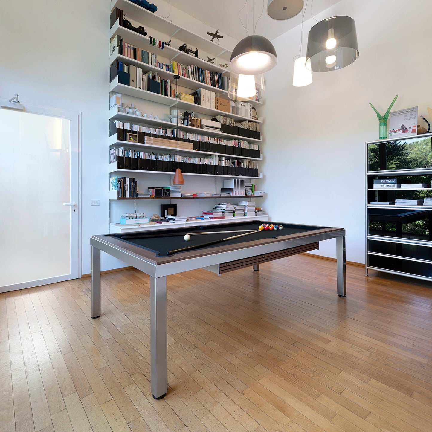 Convertible Pool Table CUBE – Minimalist Metal and Wood | 3CAR0255