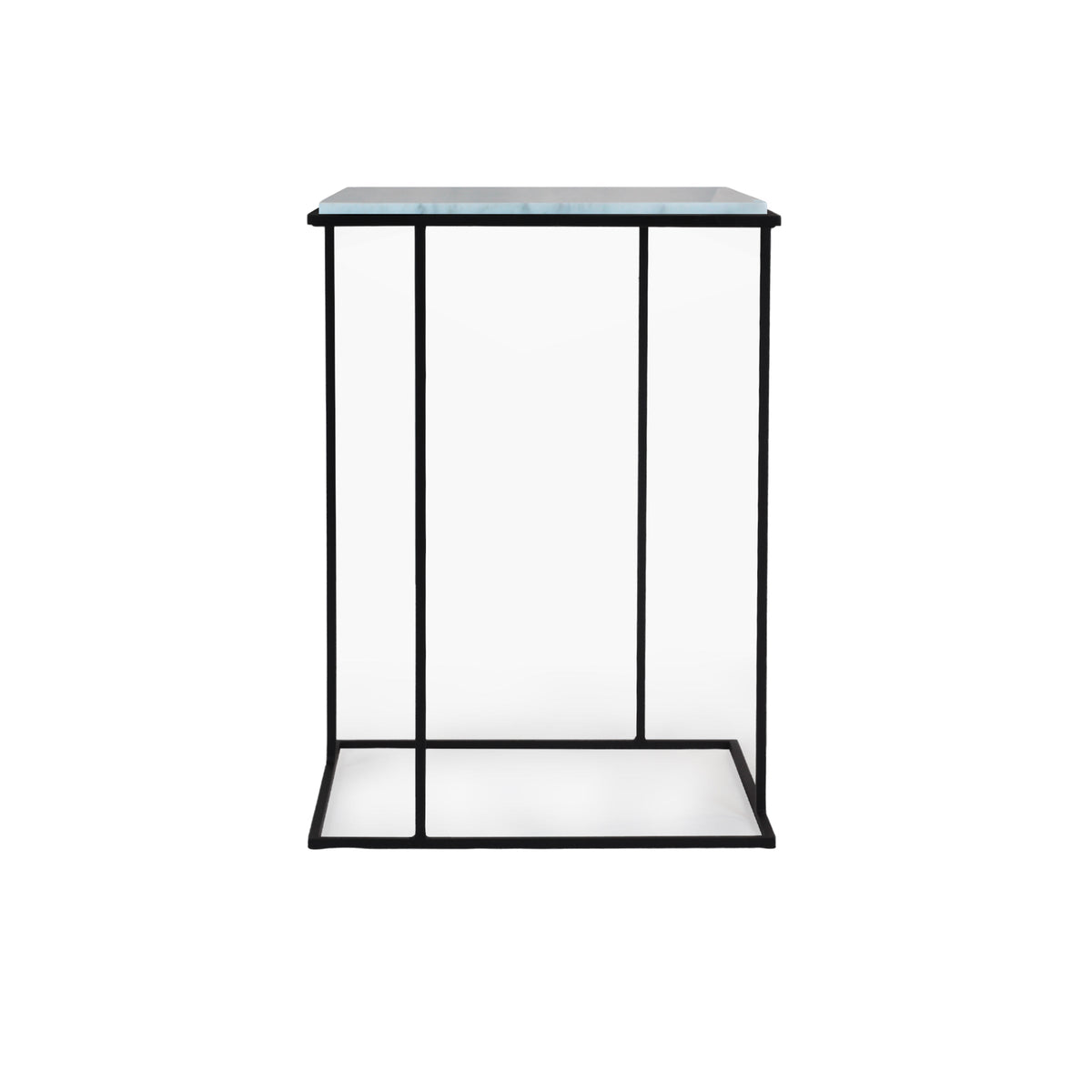 Luxury FRAME Stone Side Table Modern Italian Style for Villa