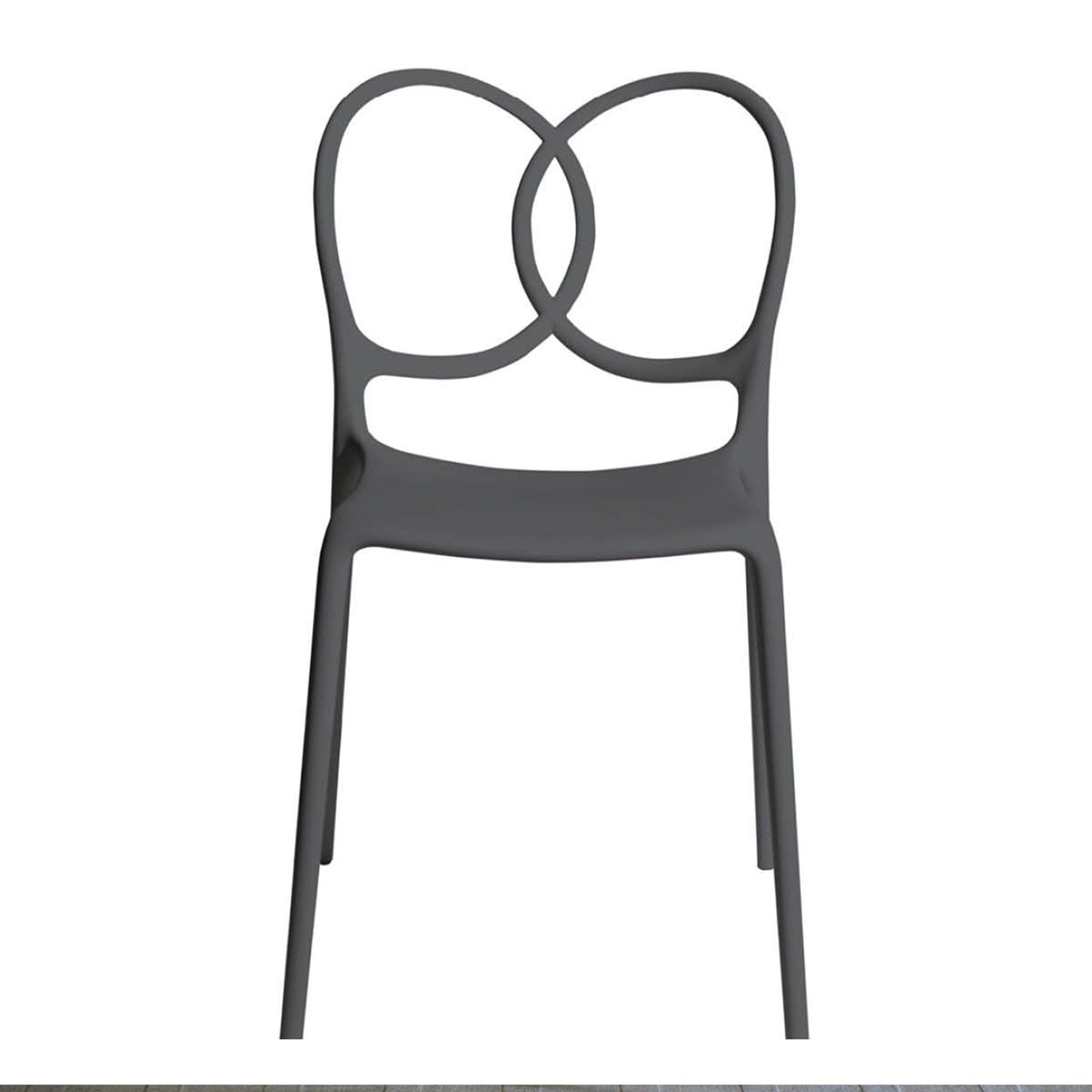 Sissi Dining Chair – Sculptural Loop Backrest Polypropylene Monobloc by Driade