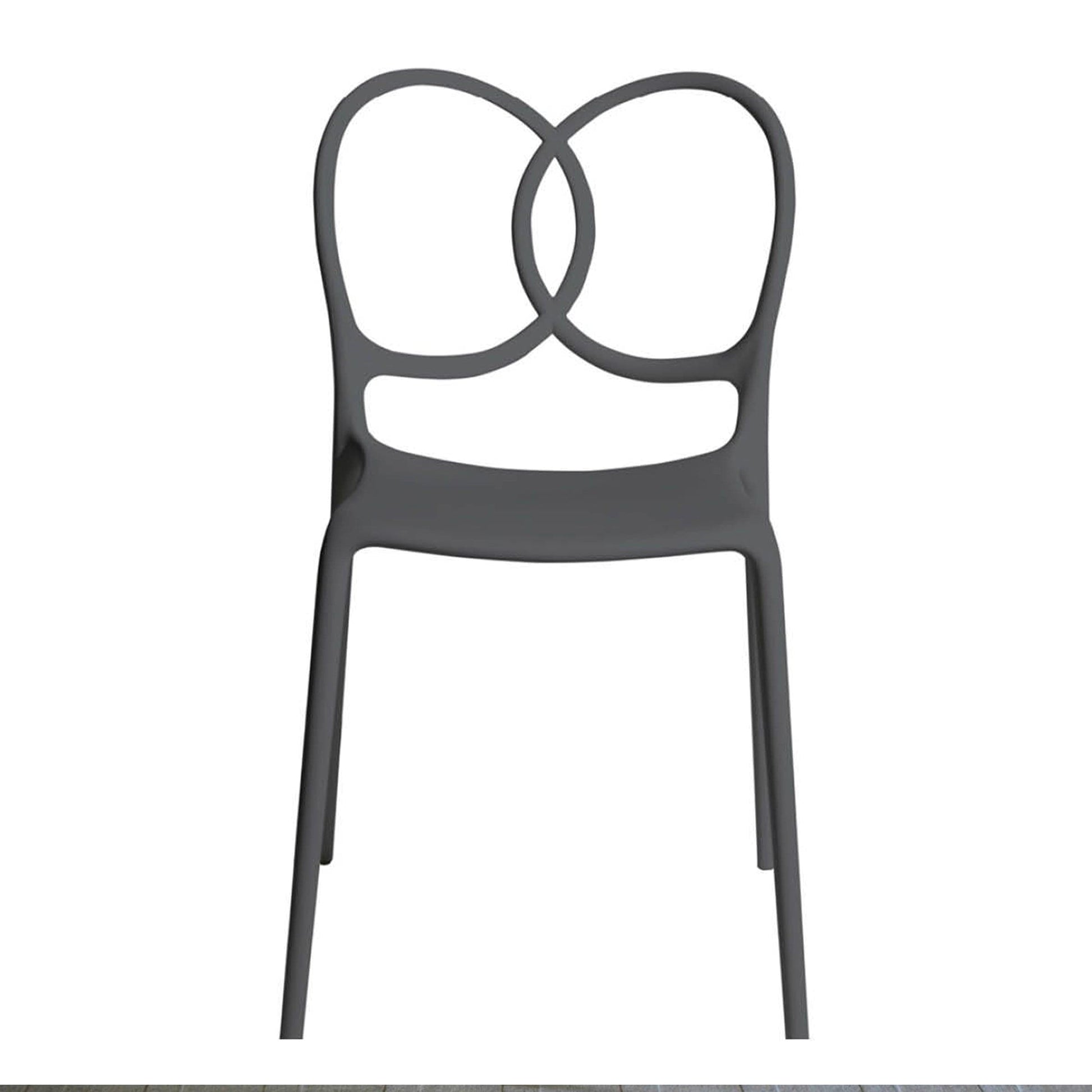 Sissi Dining Chair – Sculptural Loop Backrest Polypropylene Monobloc by Driade