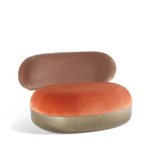 Luxury BELMER Velvet Armchair Modern Italian Style for Villa