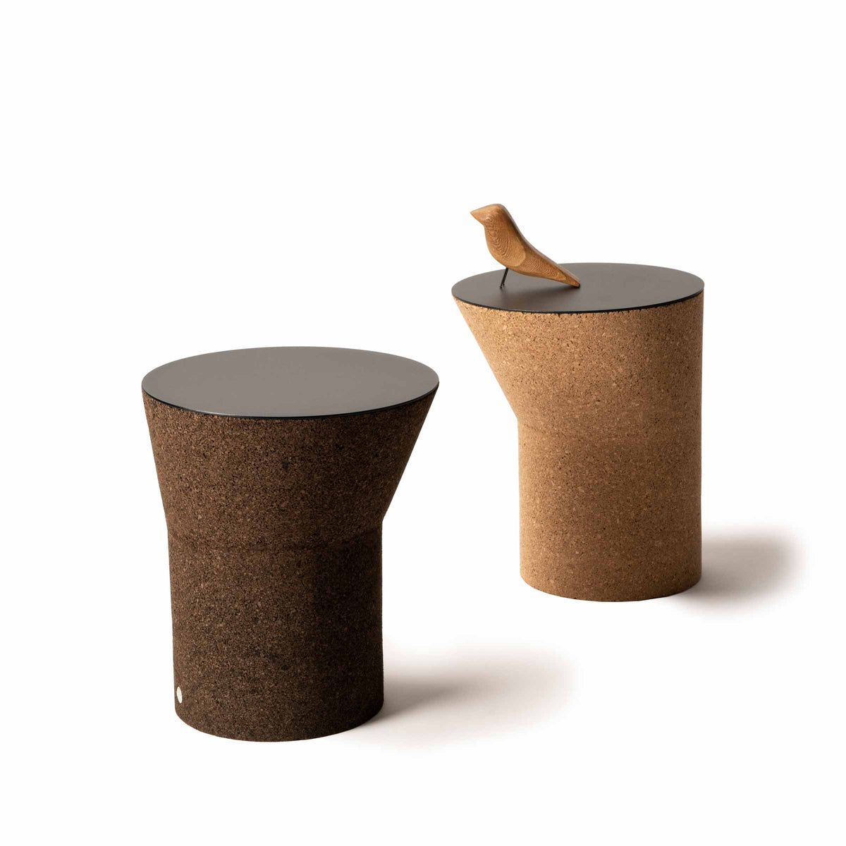 Luxury CAPINERA Cork Side Table Modern Italian Style for Villa