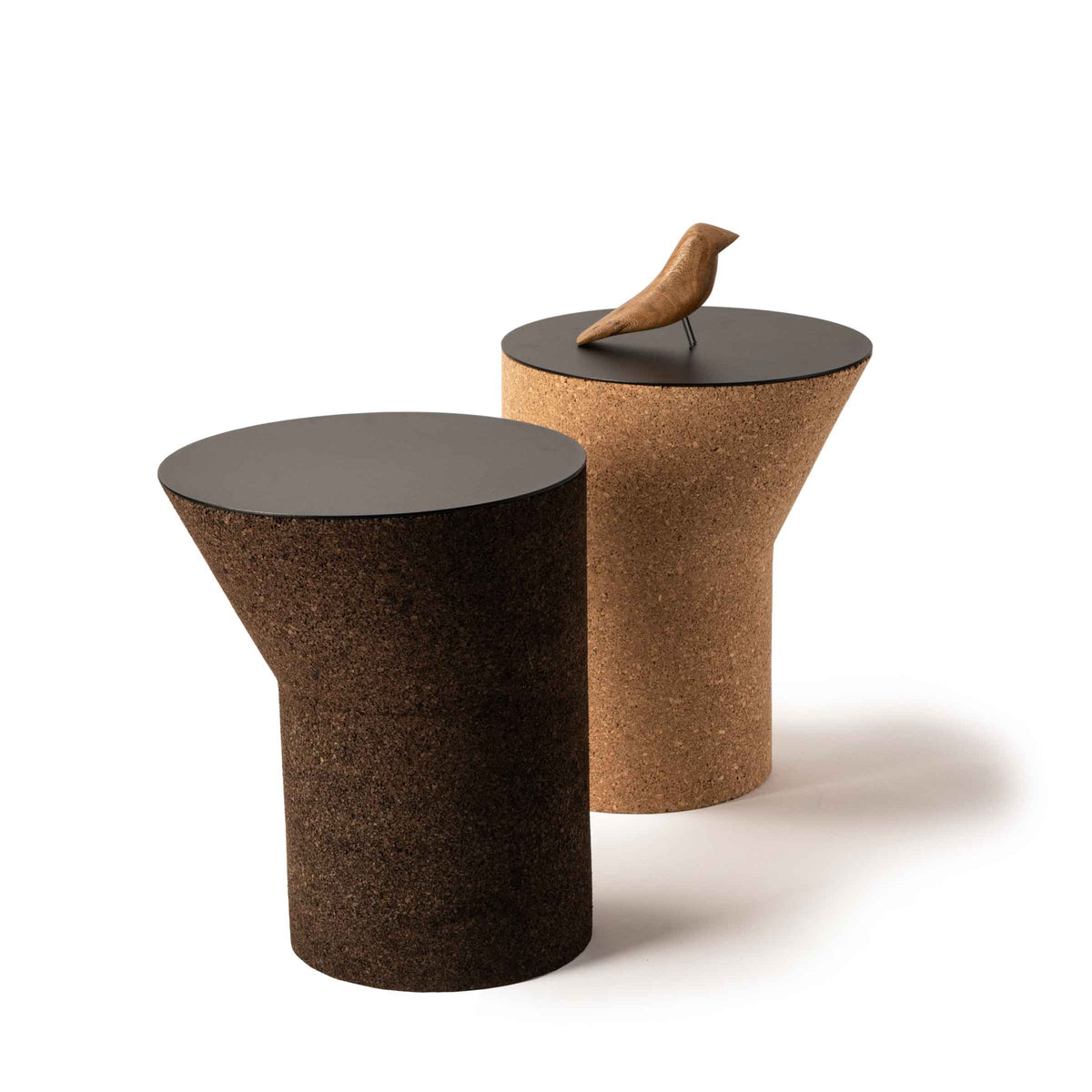Luxury CAPINERA Cork Side Table Modern Italian Style for Villa