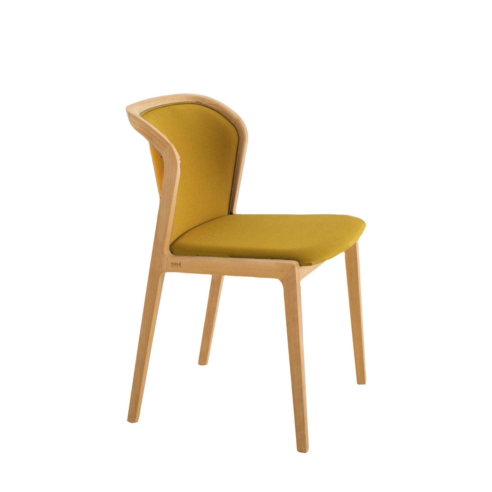Vienna Upholstered Dining Chair – Beechwood & Wool Colé Italia Contemporary Piece