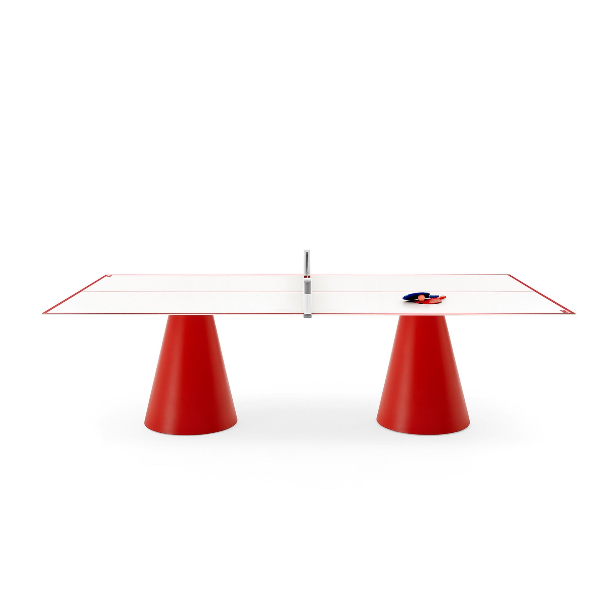 Convertible Table Tennis Table – Conical Base Metal Outdoor Statement Piece | 6PIN0405