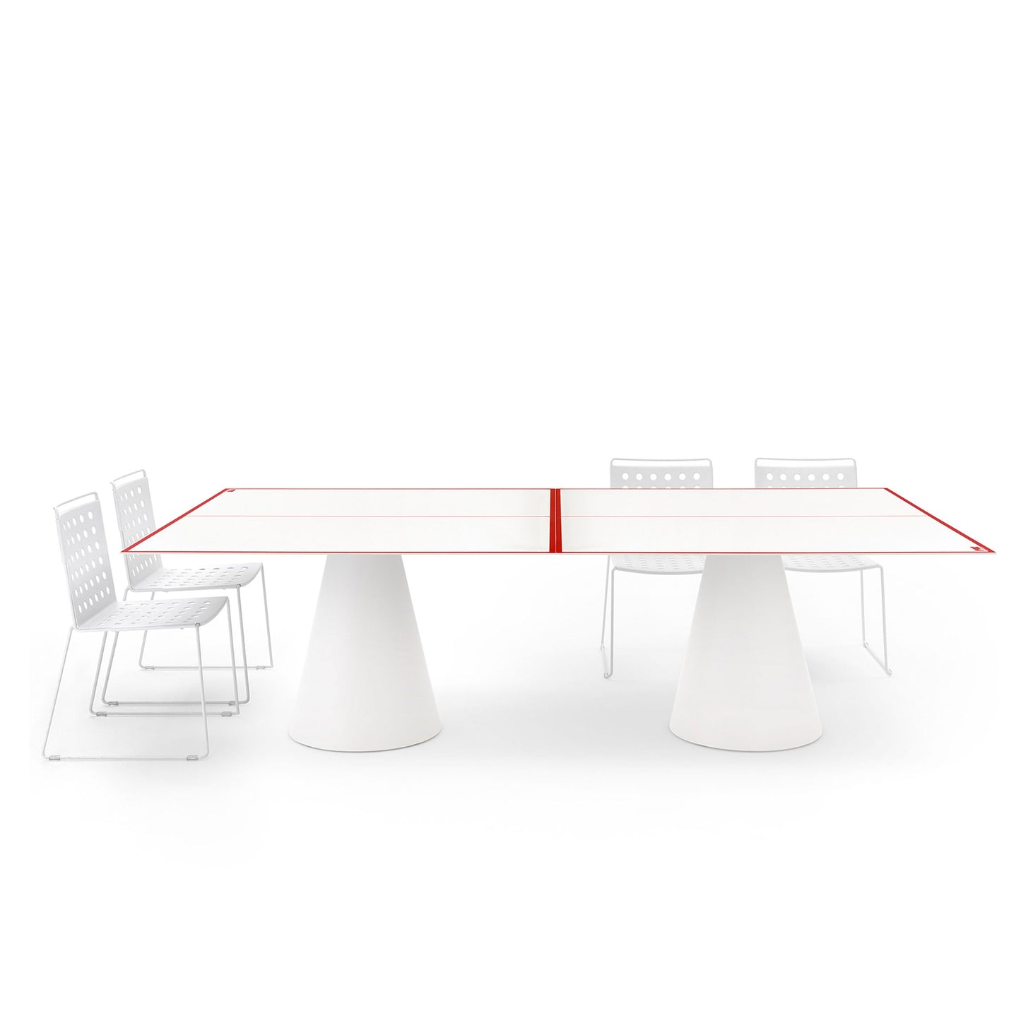 Convertible Outdoor Table Tennis – Conical Base Metal Statement Piece | 6PIN0405