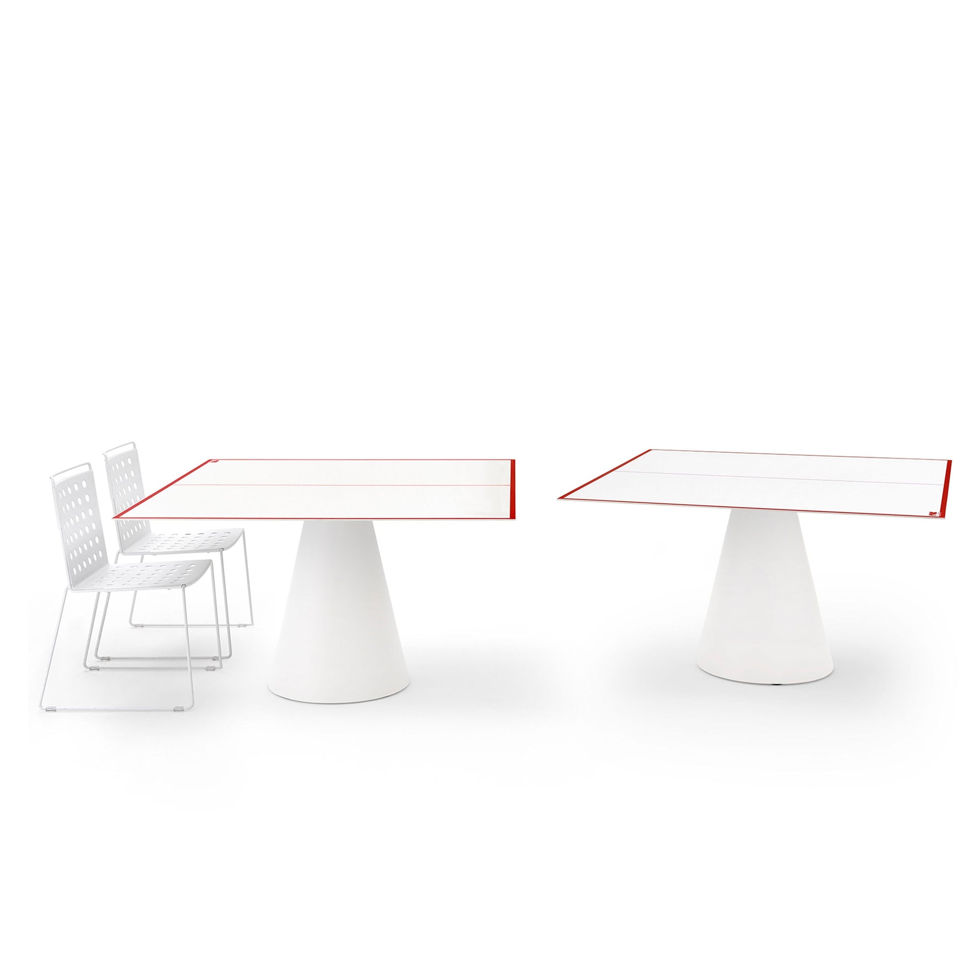 Convertible Outdoor Table Tennis – Conical Base Metal Statement Piece | 6PIN0405