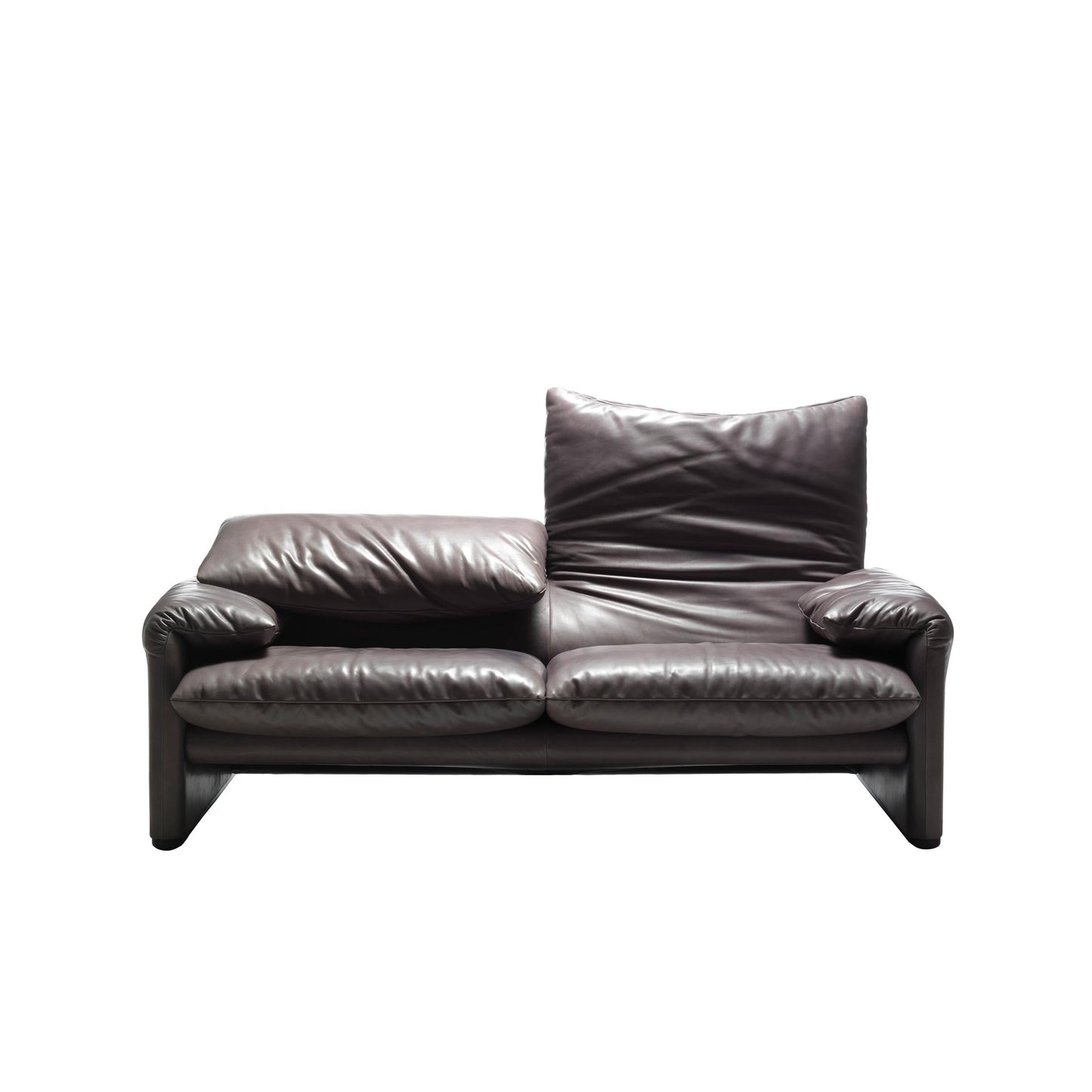 Maralunga Two-Seater Sofa by Cassina – Adjustable Headrest Leather Furniture