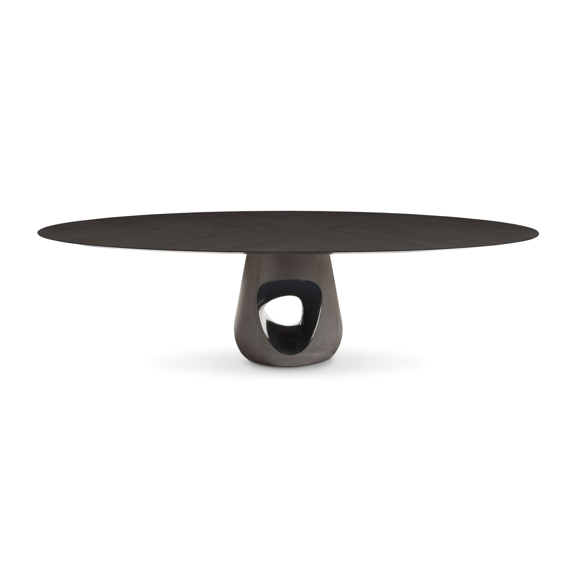Barbara Sculptural Dining Table – Contemporary Concrete Base Statement Piece by Renato Zamberlan