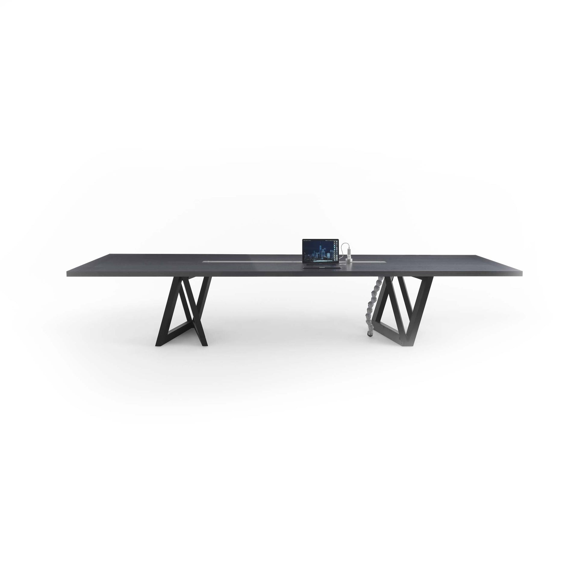 Quadror 03 Dining Table – Mocha-Stained Ash Statement Piece by Dror