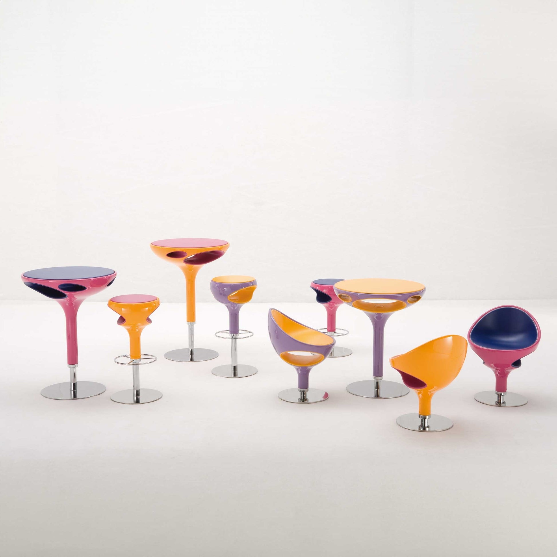 Ring Swivel Dining Chair – Polyurethane Giancarlo Zema for Giovannetti