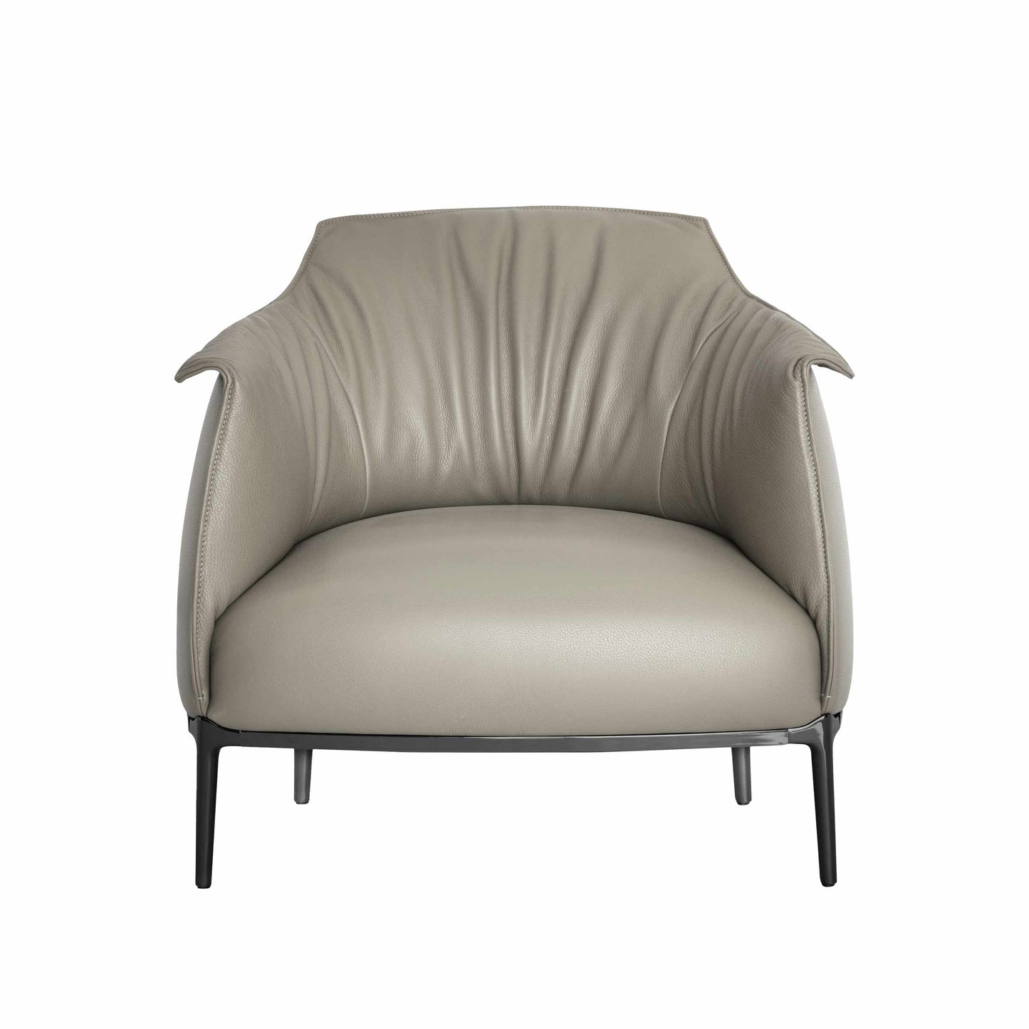 Luxury ARCHIBALD Leather Armchair Modern Italian Style for Villa