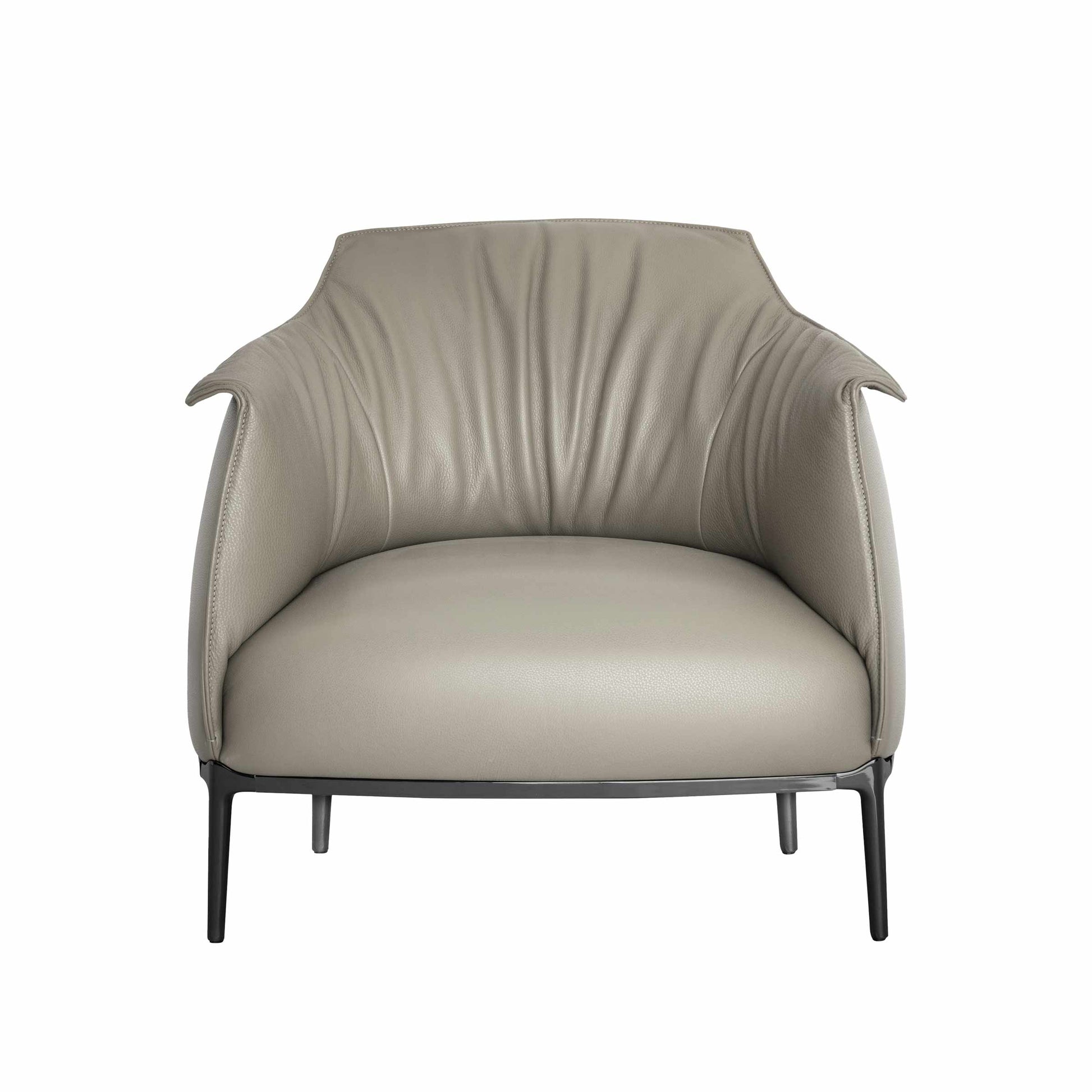 Luxury ARCHIBALD Leather Armchair Modern Italian Style for Villa