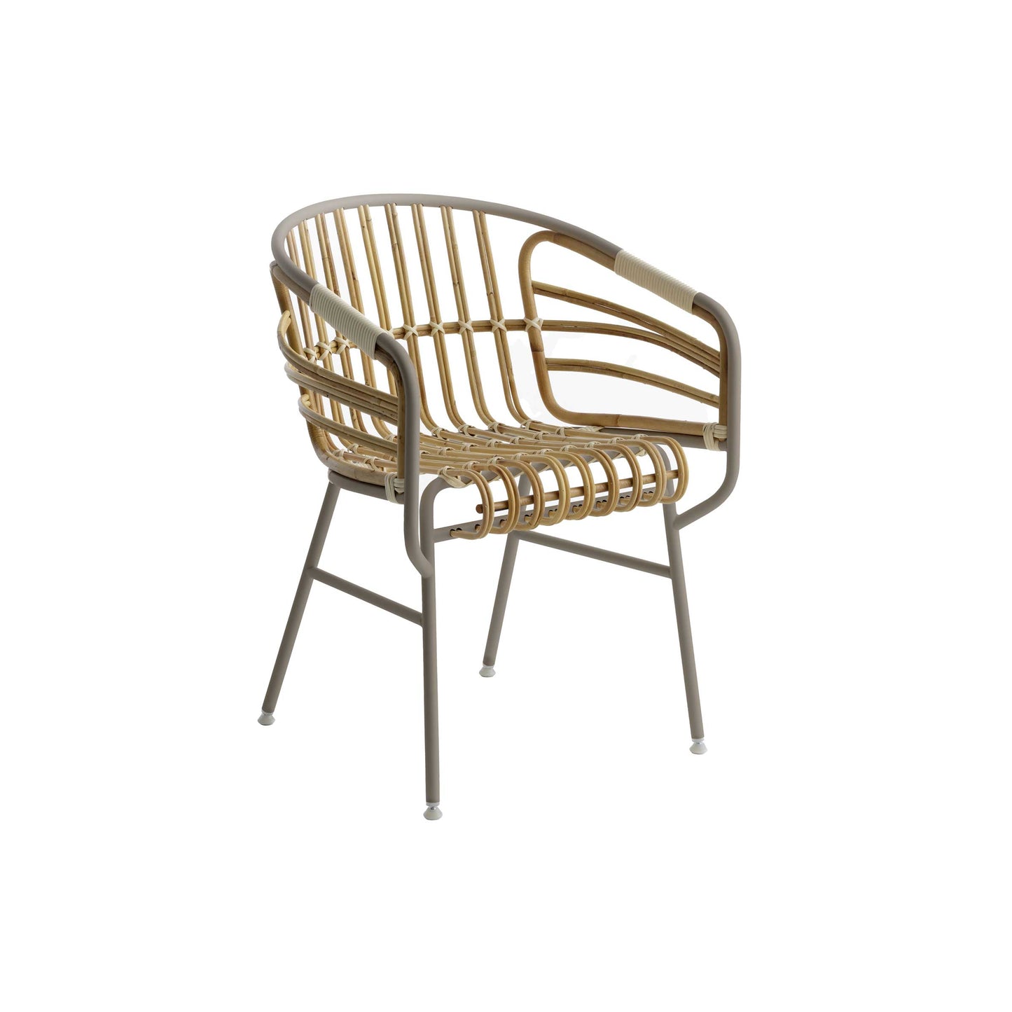 Raphia Armrest Chair – Italian Designer Rattan Dining Chair by Casamania | CM8731N