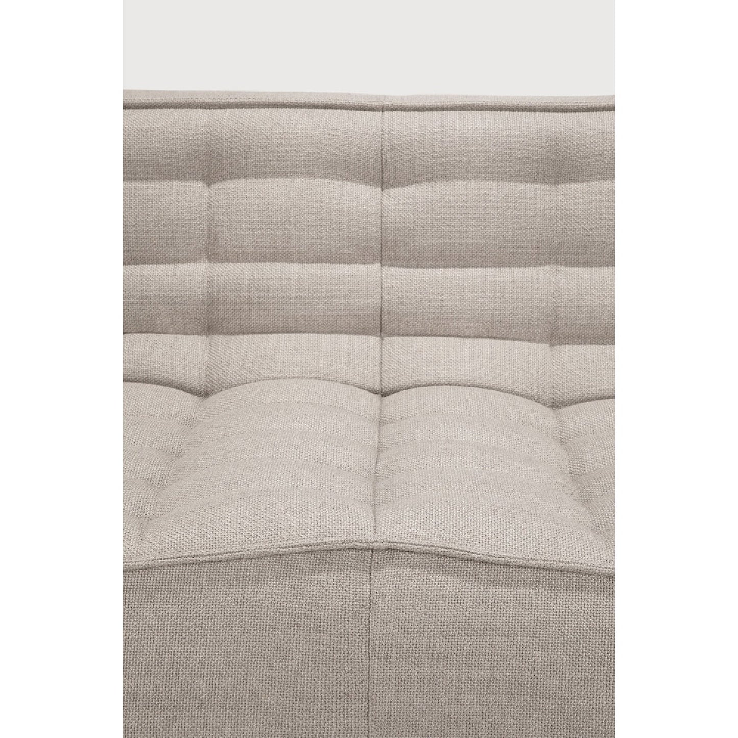 Luxury Stitched Detail 3-Seater Sofa Modern Italian Style for Villa