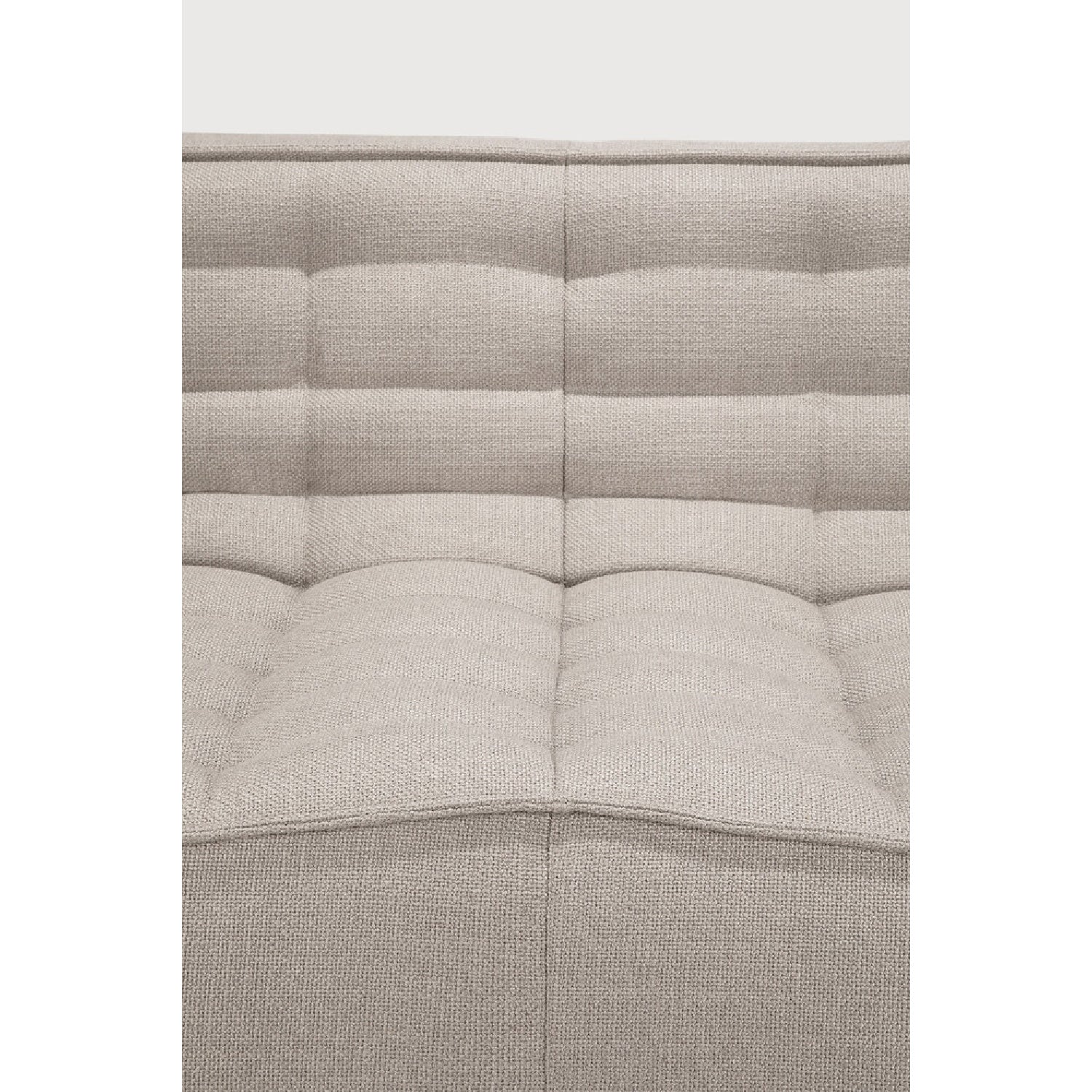 Luxury Stitched Detail 3-Seater Sofa Modern Italian Style for Villa