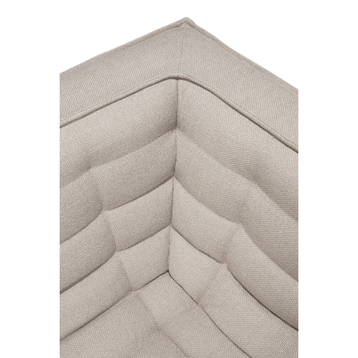 Luxury Stitched Detail 3-Seater Sofa Modern Italian Style for Villa