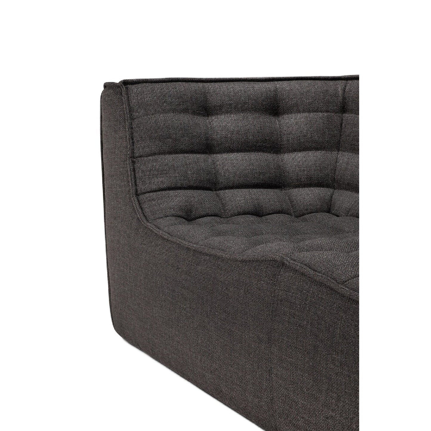 Luxury Stitched Detail 3-Seater Sofa Modern Italian Style for Villa