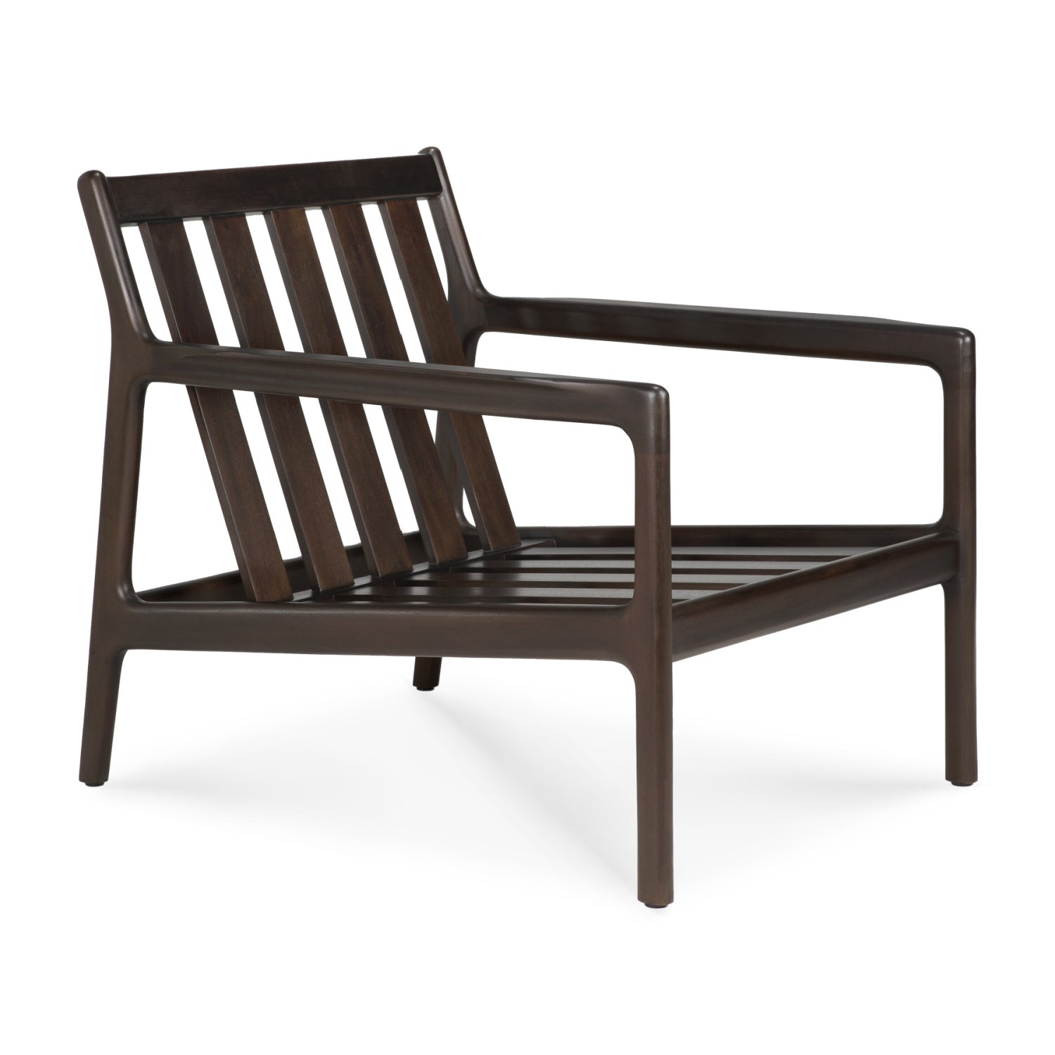 Luxury Brown Mahogany Lounge Chair Modern Italian Style for Villa
