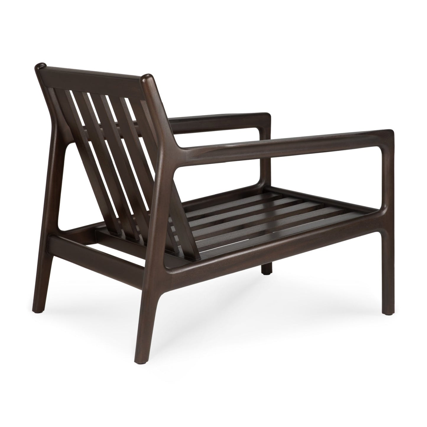 Luxury Brown Mahogany Lounge Chair Modern Italian Style for Villa