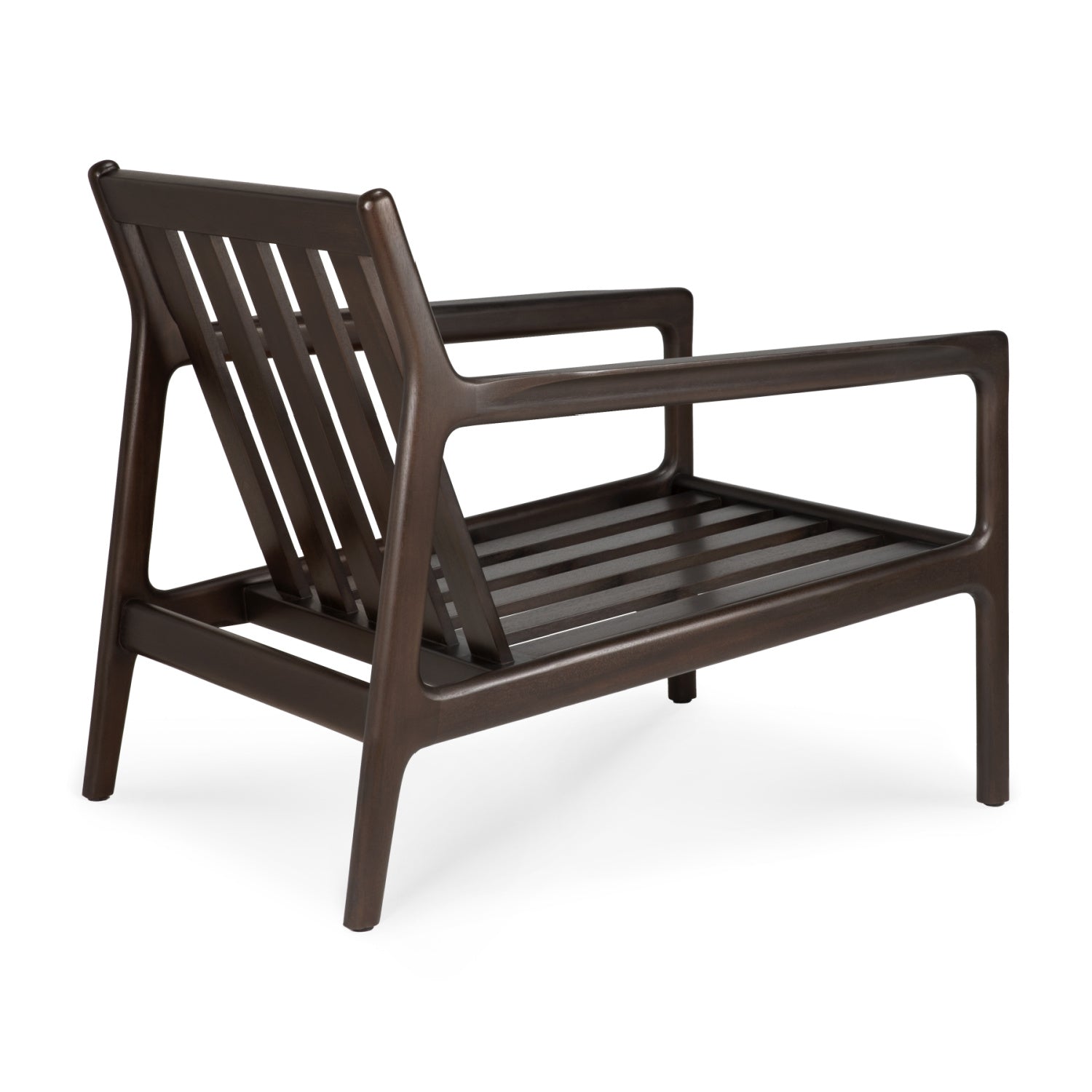 Luxury Brown Mahogany Lounge Chair Modern Italian Style for Villa