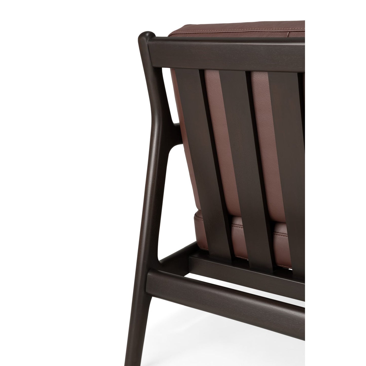 Luxury Brown Mahogany Lounge Chair Modern Italian Style for Villa