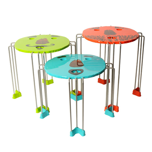 Luxury TRIPLE PLAY Resin Coffee Table Modern Italian Style for Villa
