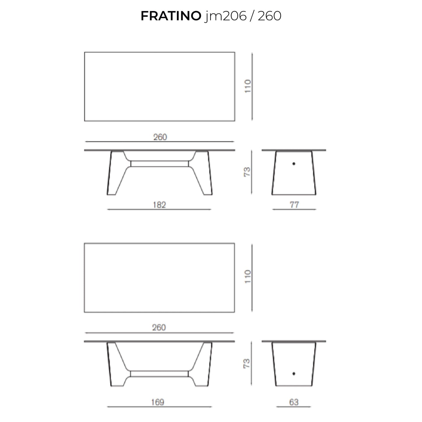 Fratino Dining Table – Architectural Aluminium and Tempered Glass Statement Piece