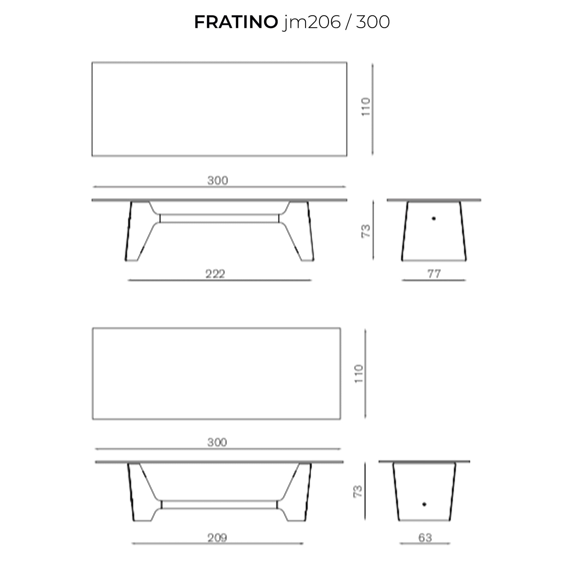 Fratino Dining Table – Architectural Aluminium and Tempered Glass Statement Piece