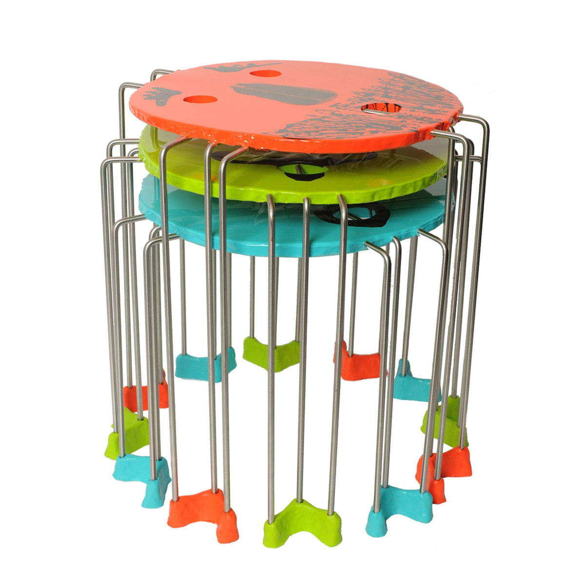 Luxury TRIPLE PLAY Resin Coffee Table Modern Italian Style for Villa