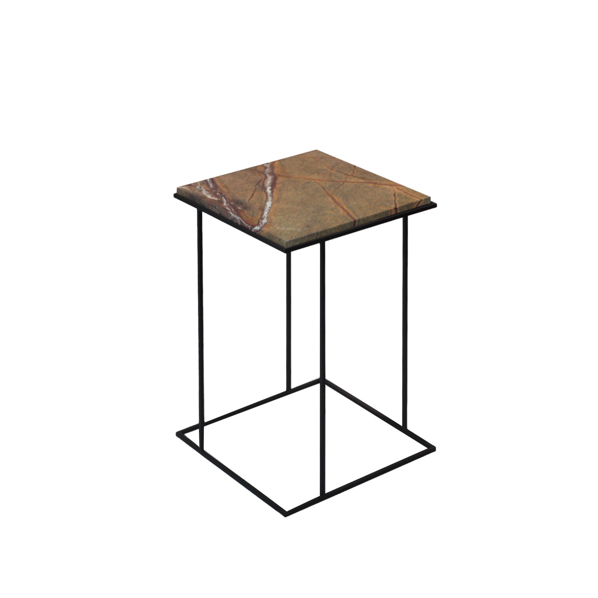 Luxury FRAME Stone Side Table Modern Italian Style for Villa