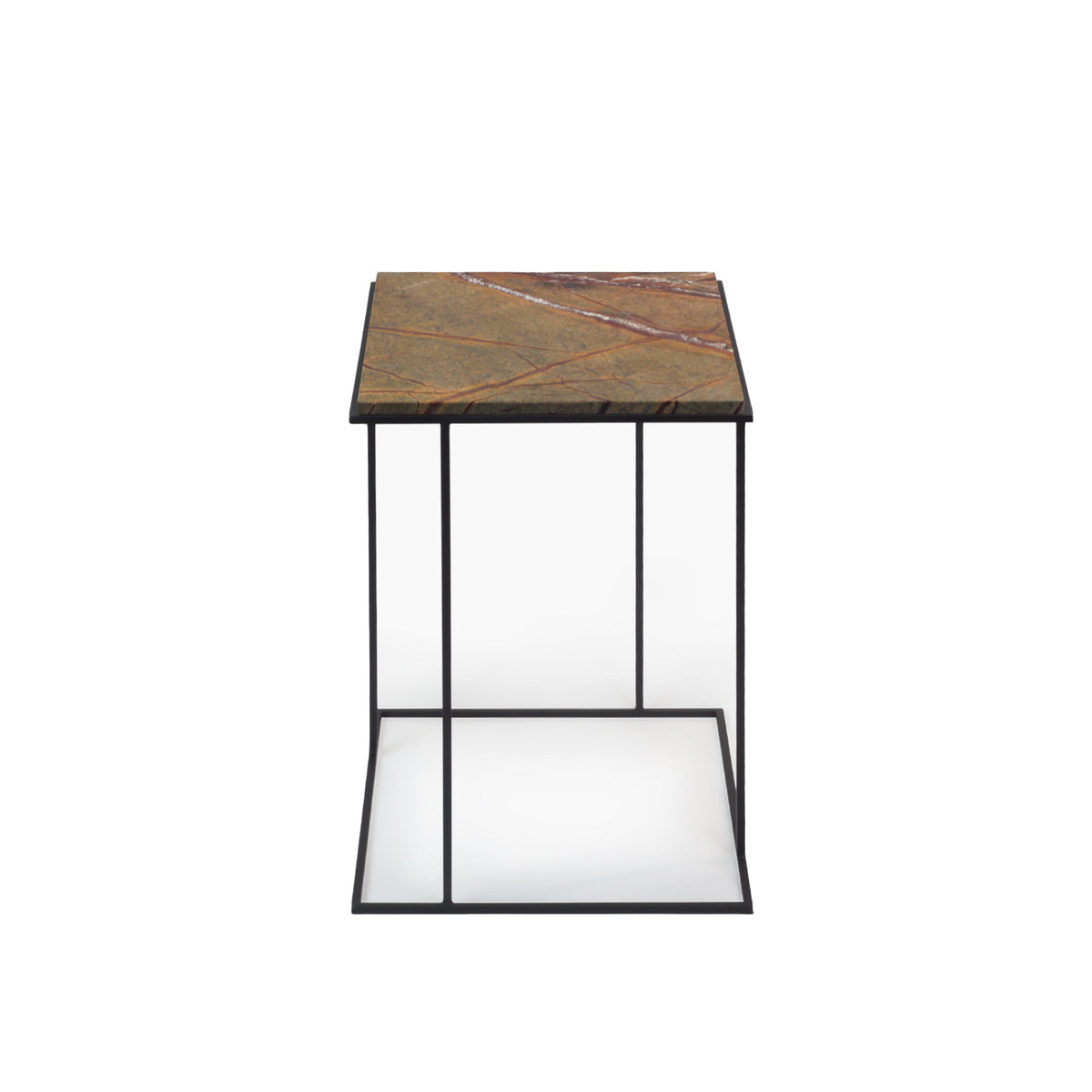 Luxury FRAME Stone Side Table Modern Italian Style for Villa