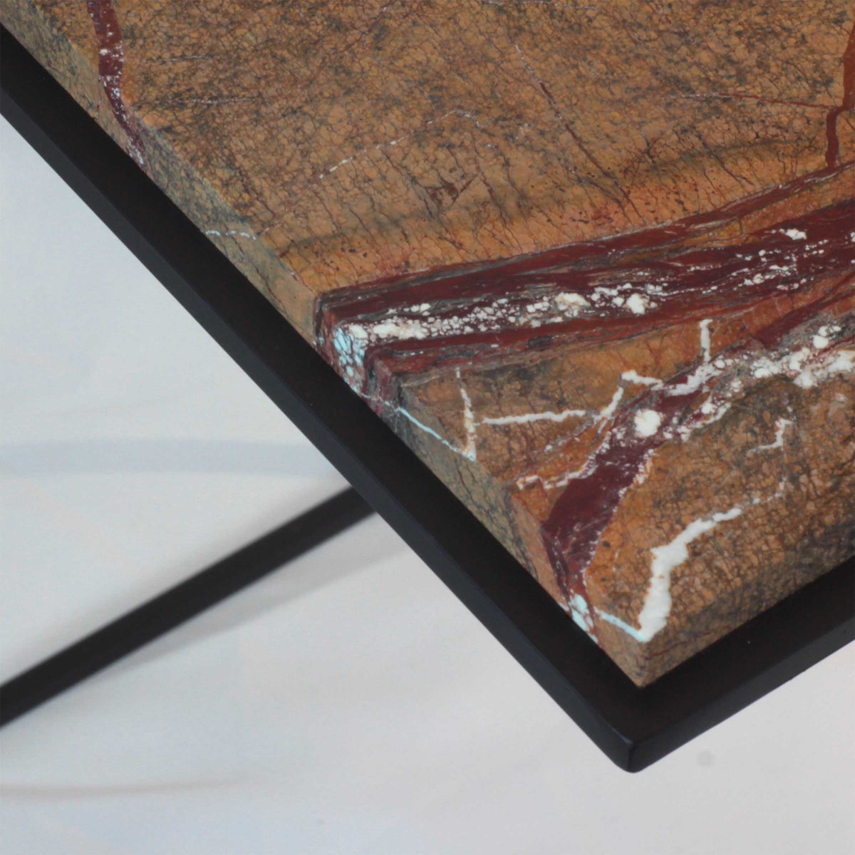 Luxury FRAME Stone Side Table Modern Italian Style for Villa