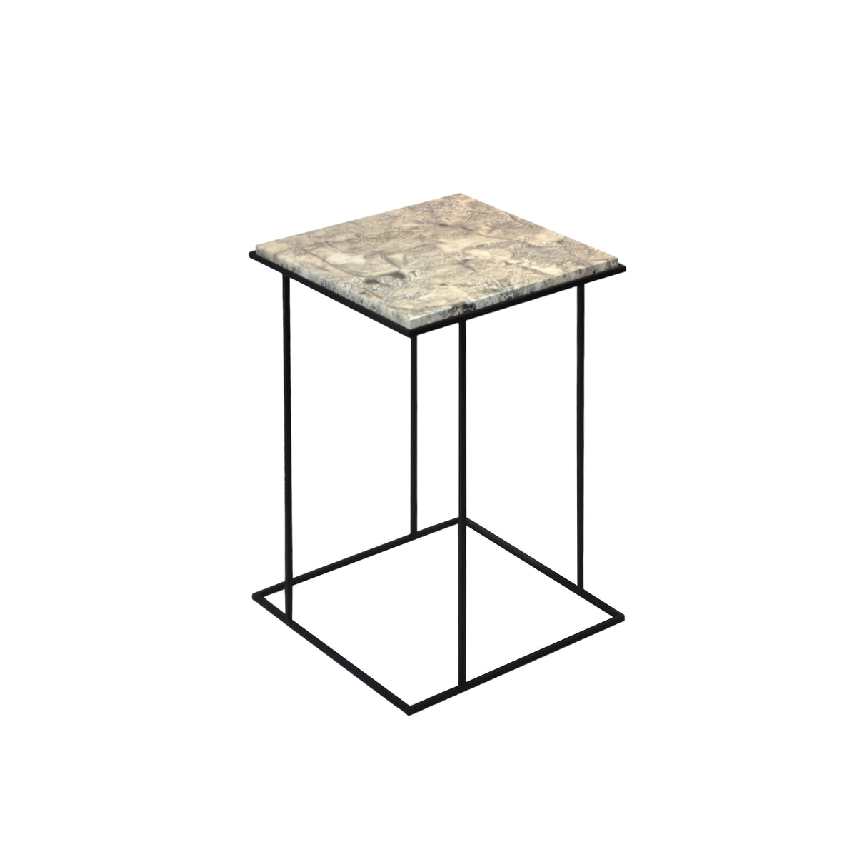 Luxury FRAME Stone Side Table Modern Italian Style for Villa