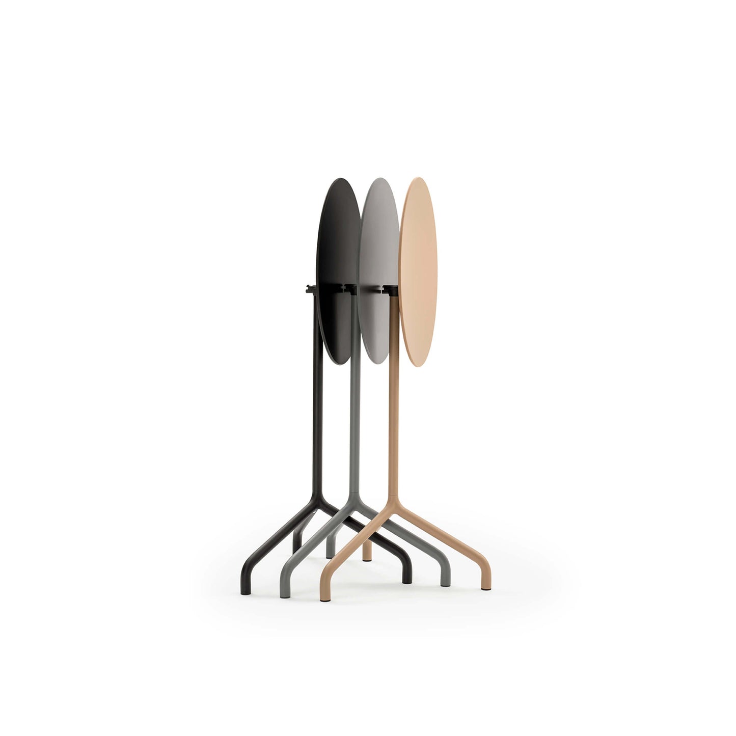 Folding Bar Table – Minimalist Architectural Design with Durable Laminate Top