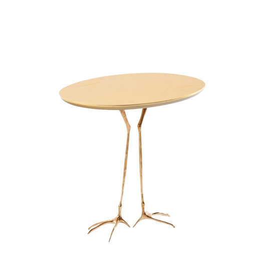 Luxury TRACCIA Bronze Side Table Modern Italian Style for Villa