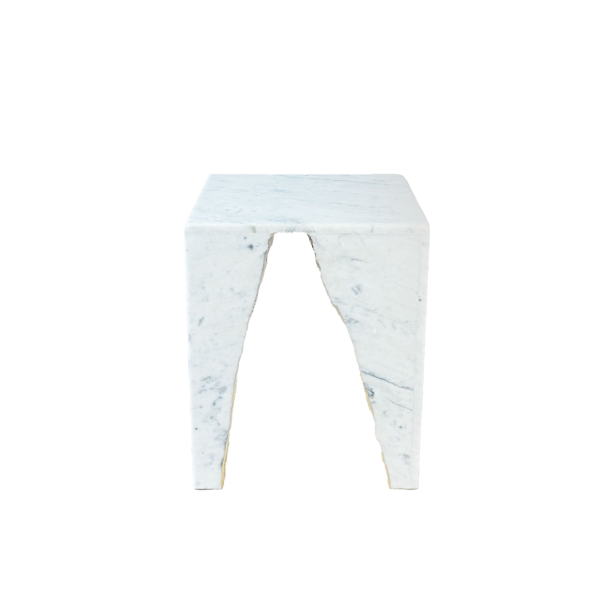 Luxury RAW EDGE Marble Side Table Modern Italian Style for Villa